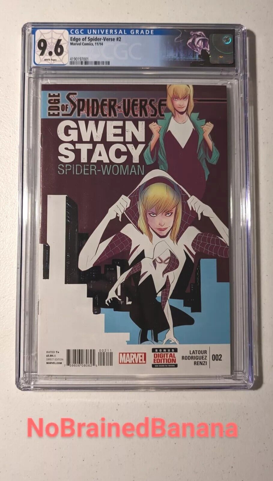 🔥 🕸️ CGC Edge of Spider-Verse #2 1ST Spider Gwen Stacy First Print Key 🕸️🔥