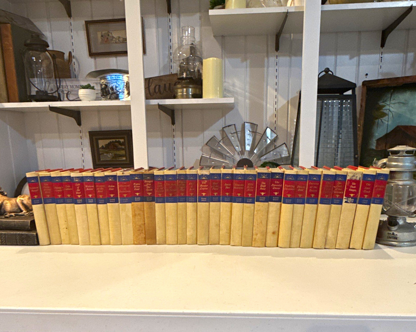 Zane Grey 30 Book Lot Walter J Black Vintage Hardcover Westerns Matching Set