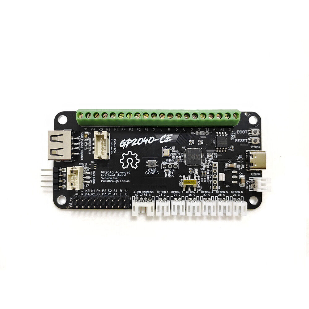 RP2040 Advanced Breakout Board USB Passthrough Fighting Board for Arcade Hitbox