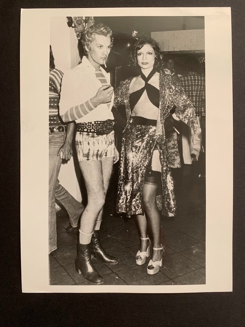 BIANCA JAGGER - HELMUT BERGER - Vintage Rare Original Press Photo
