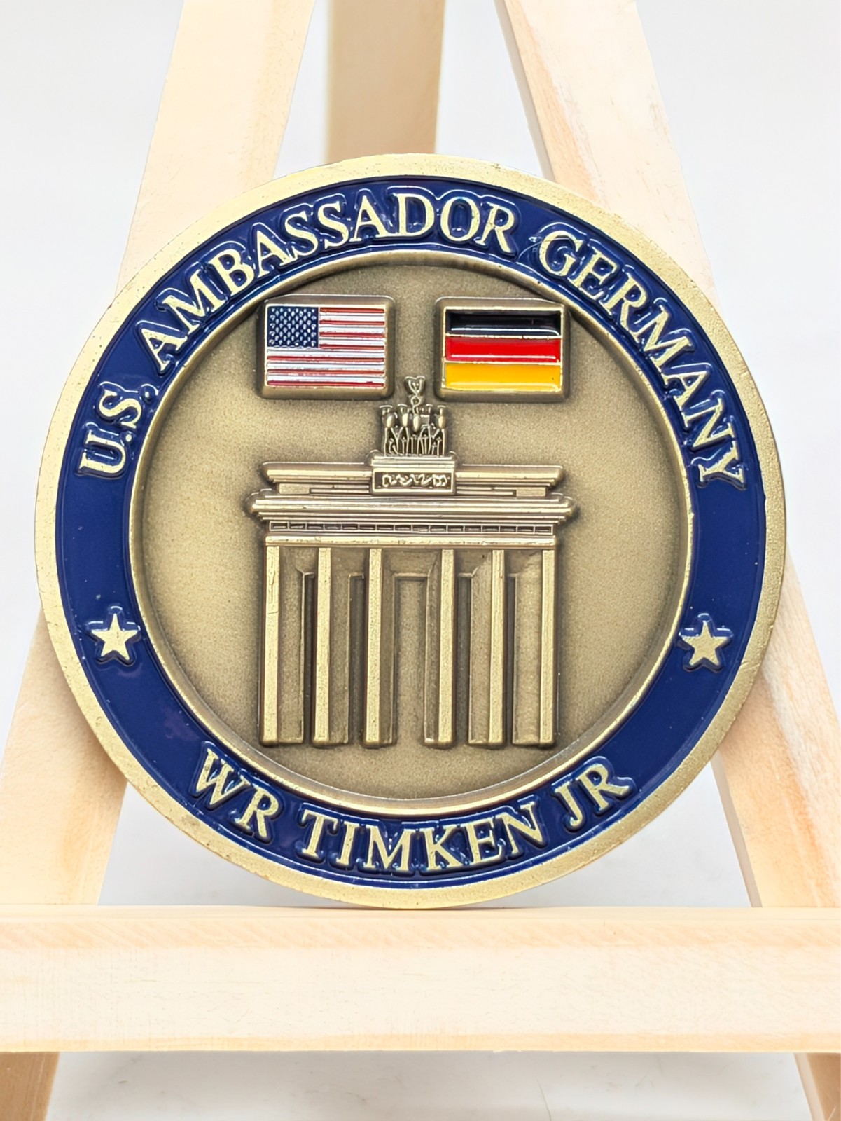 William R Timken Jr US Ambassador Germany Challenge Coin Berlin Department State