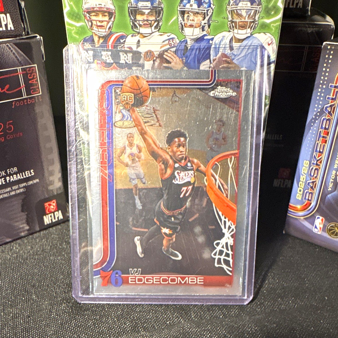 Topps 2025-26 Topps Chrome Basketball VJ Edgecombe RC #153 Philadelphia 76ers