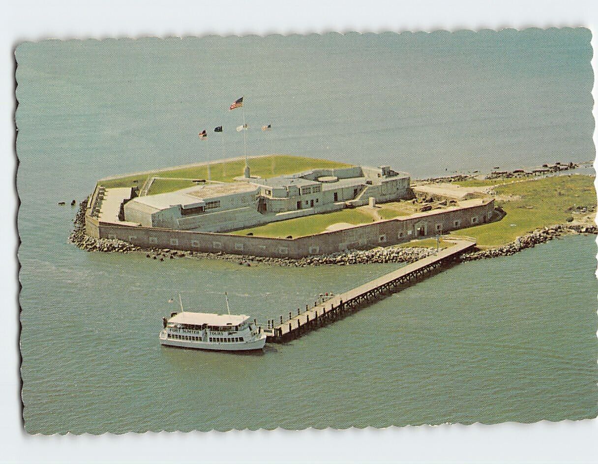Postcard Fort Sumter National Monument, Charleston, South Carolina