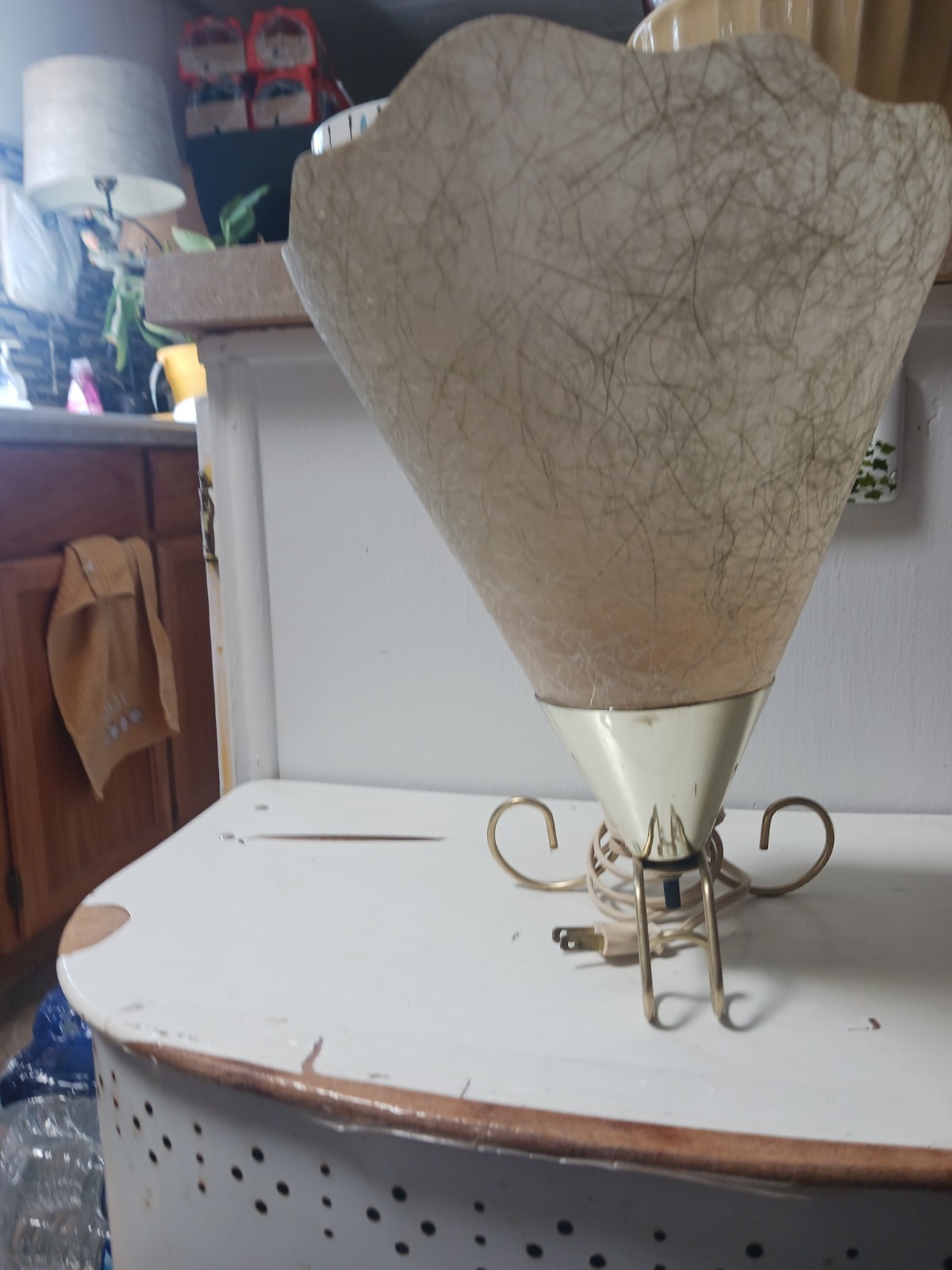 vintage midcentury fiberglass tv lamp vintage midcentury fiberglass tv lamp