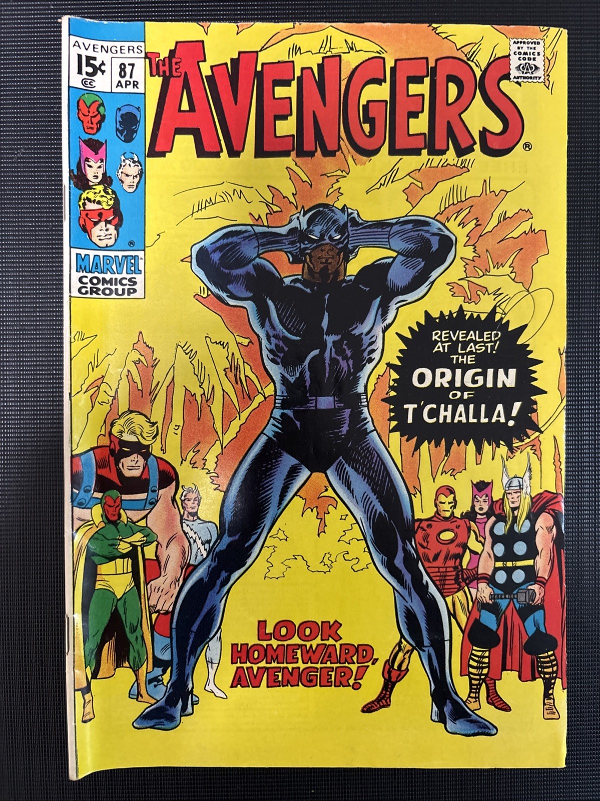 Avengers #87 Marvel Comics Origin of T’Challa Black Panther Bronze Age Key