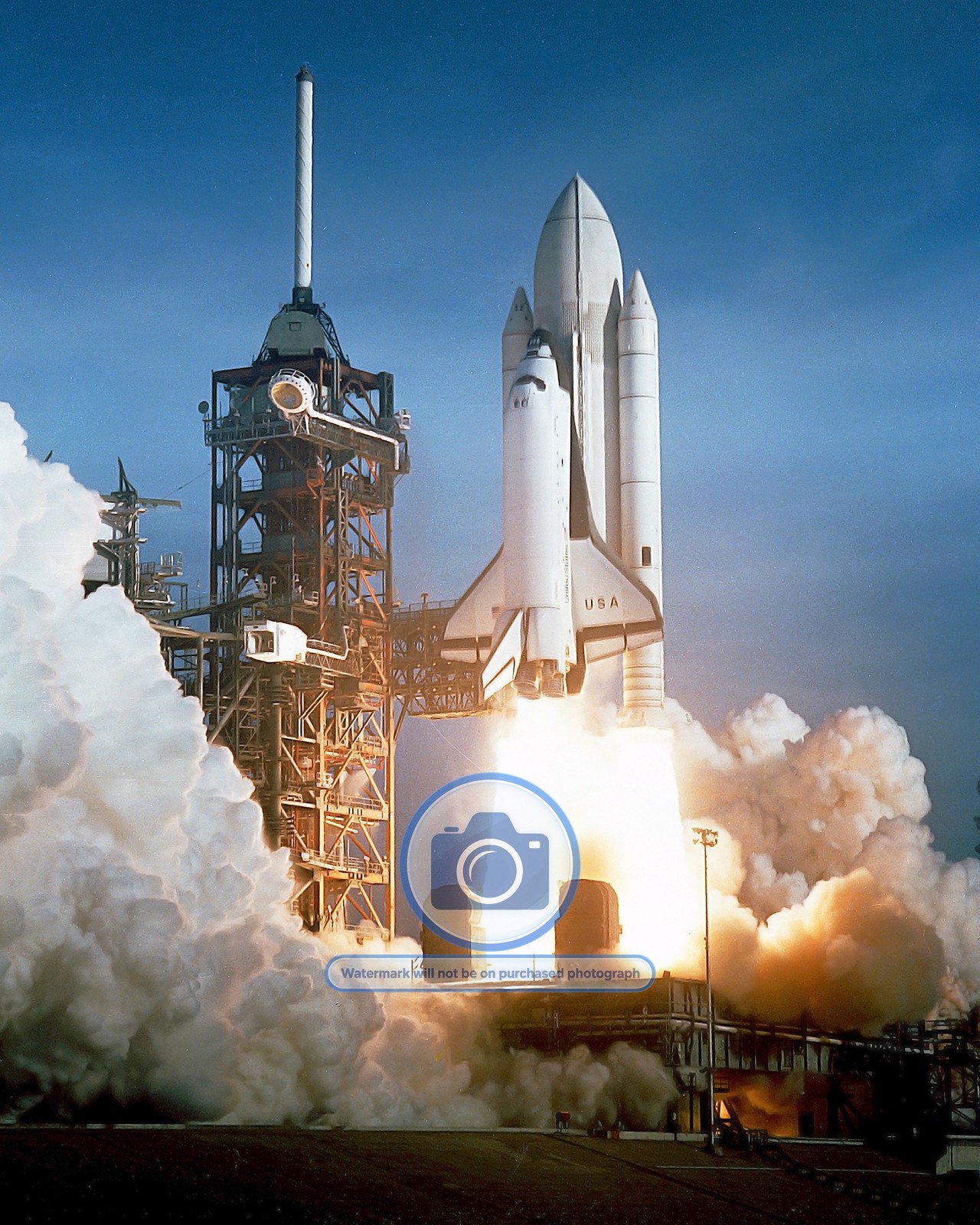 COLUMBIA SPACE SHUTTLE STS-1 FIRST LAUNCH PORTRAIT 1981 8X10 NASA PHOTO