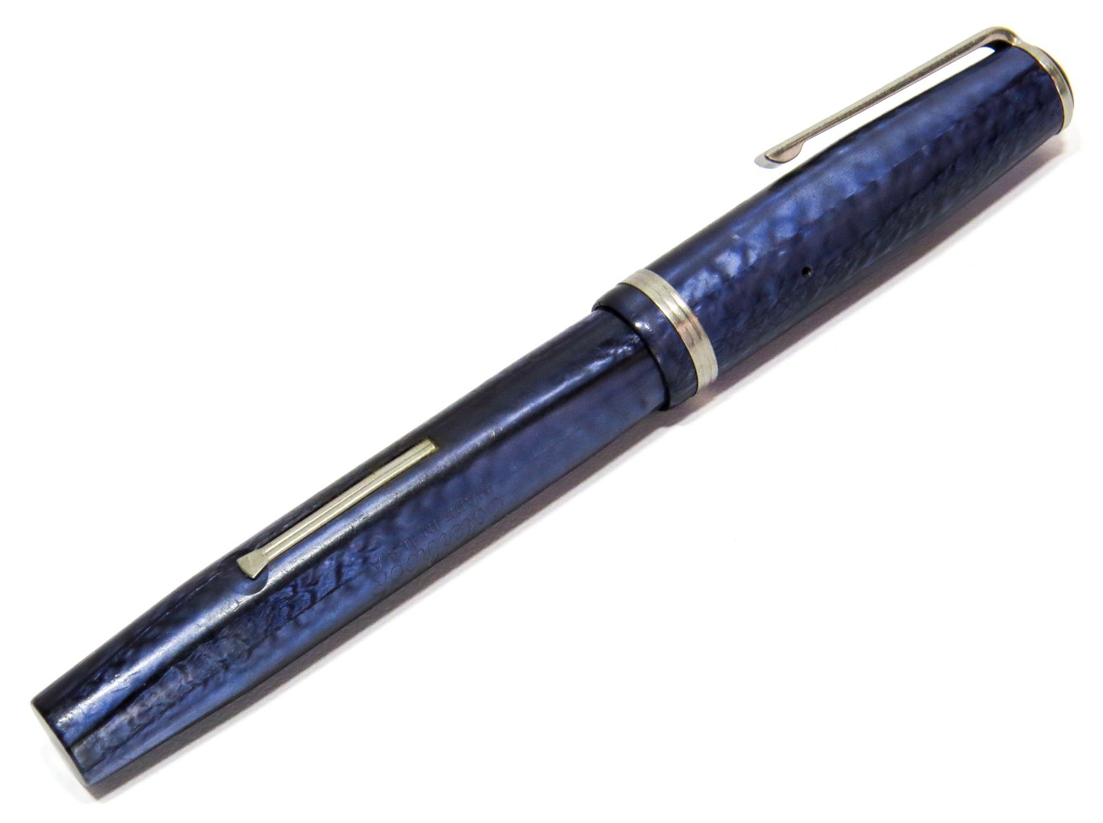 Esterbrook 2558 Made In USA Vintage Fountain Pen, Blue Pearl for Parts/Repair