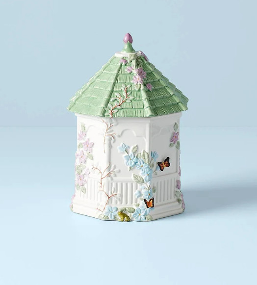 2026 Lenox Butterfly Meadow Figural Cookie Jar with Lid Earthenware