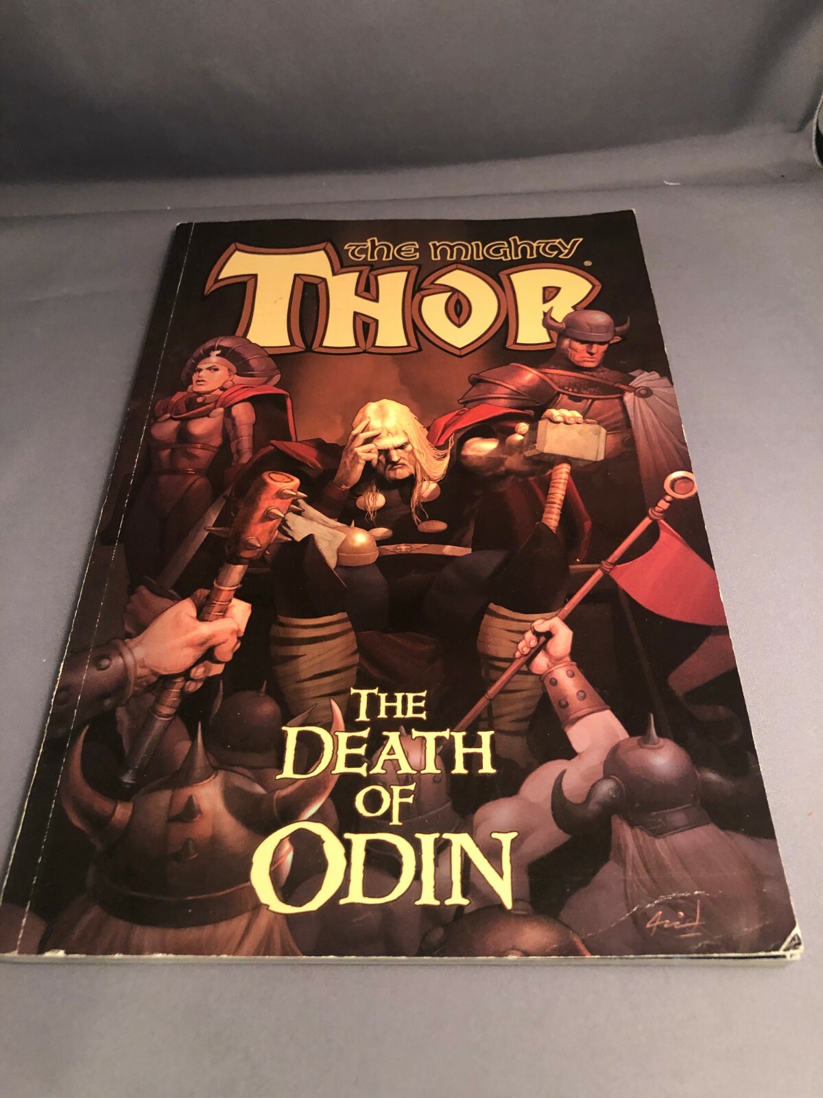 Marvel Comic graphic novel  Book The Mighty Thor: The Death of Odin. 