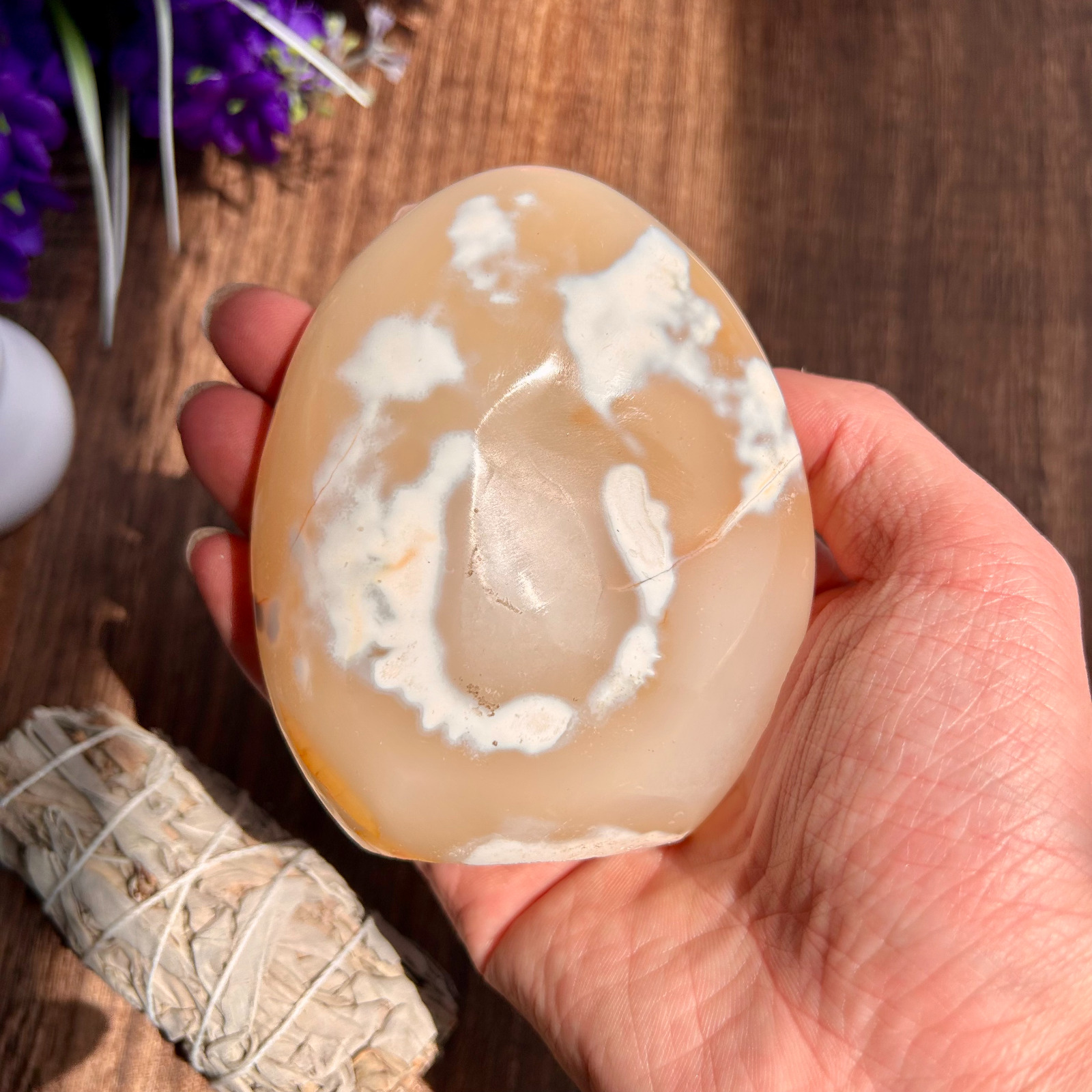 500g Amazing Natural Orca agate Crystal Freeform Crystal Display Healing