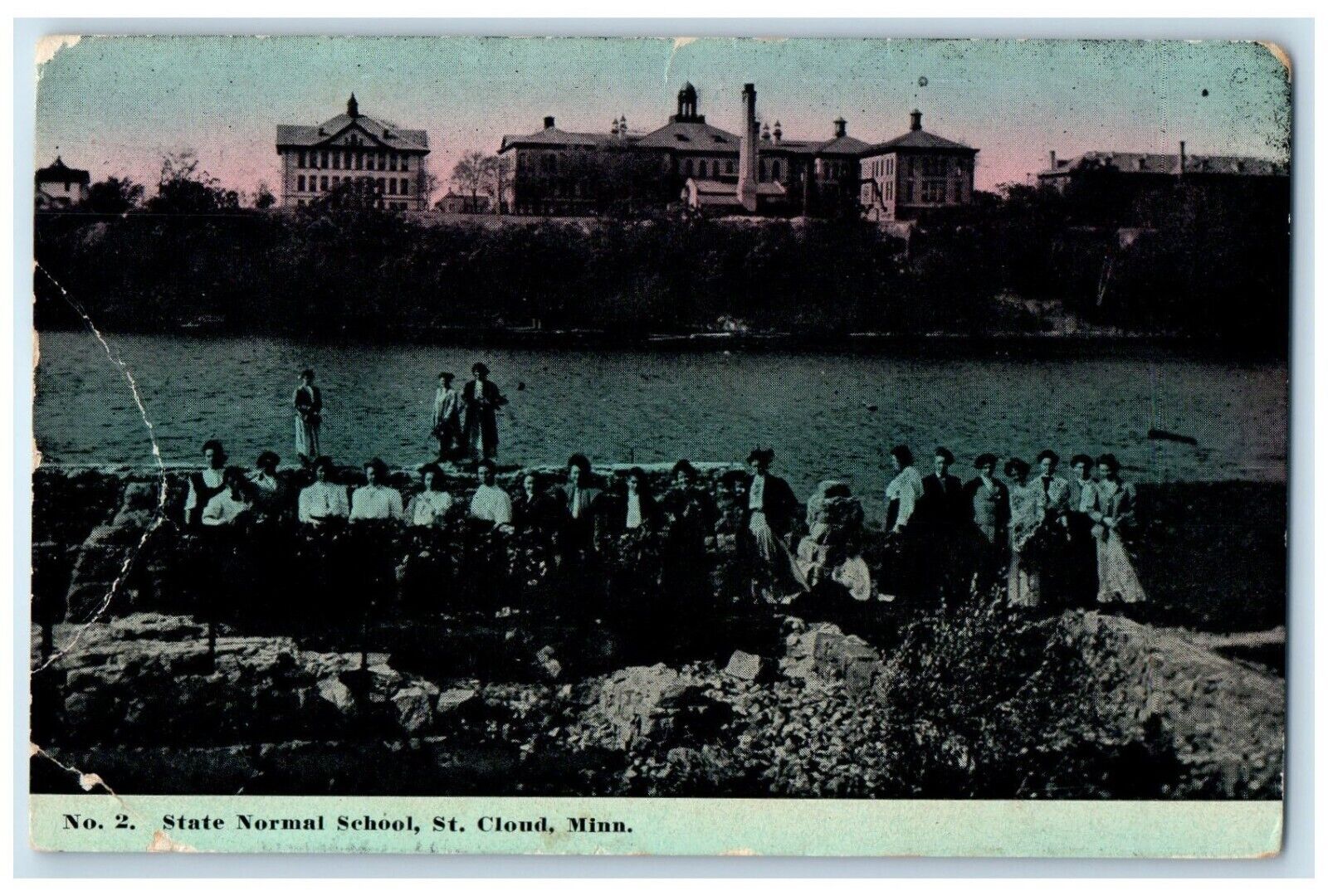 1913 State Normal School Exterior Building St. Cloud Minnesota Vintage Postcard