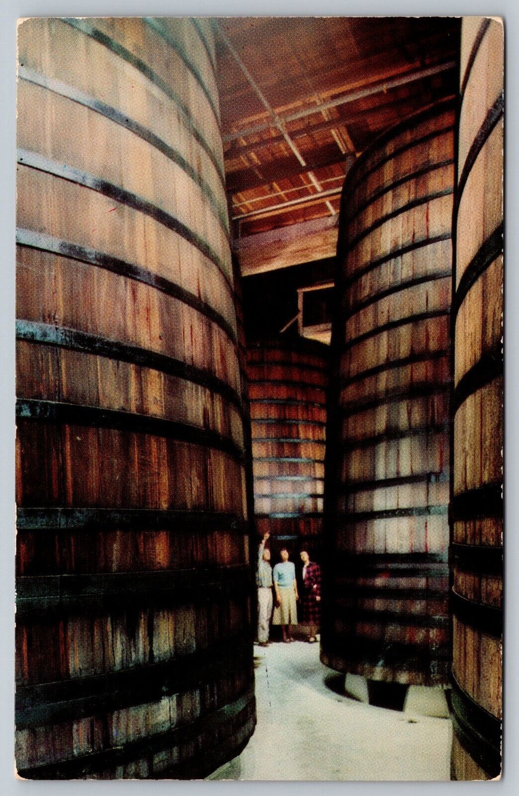 Redwood Wine Tanks Swiss Colony Winery Asti California Vintage Post Card - C4