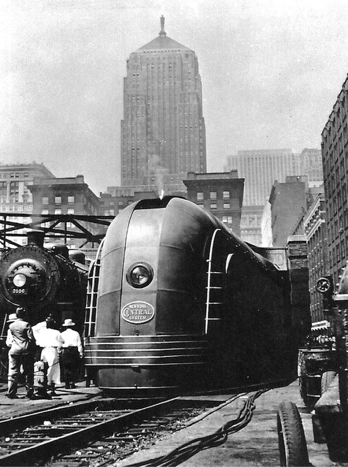 New York Central Mercury Streamline Steam Train Chicago Steampunk Picture 8x10