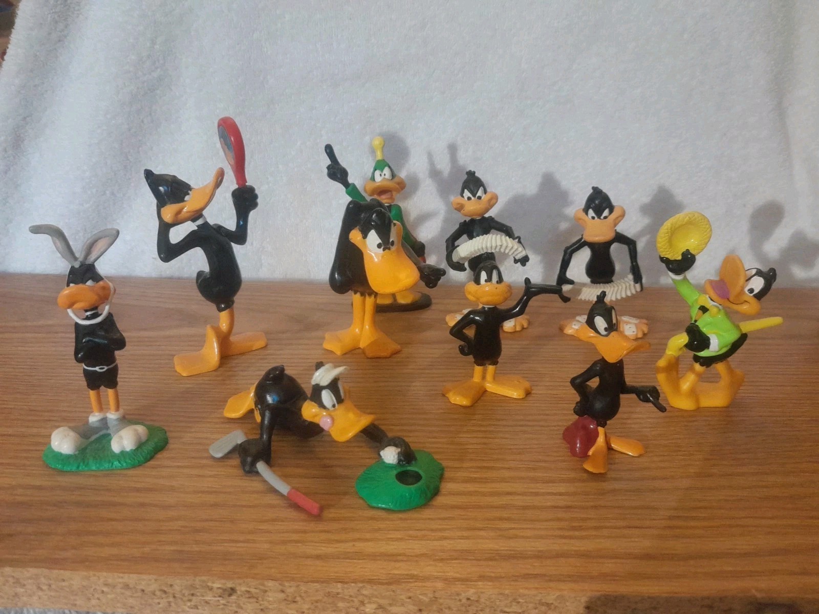 Vintage Lot 10 Applause Warner Brothers Daffy Duck  PVC Figures