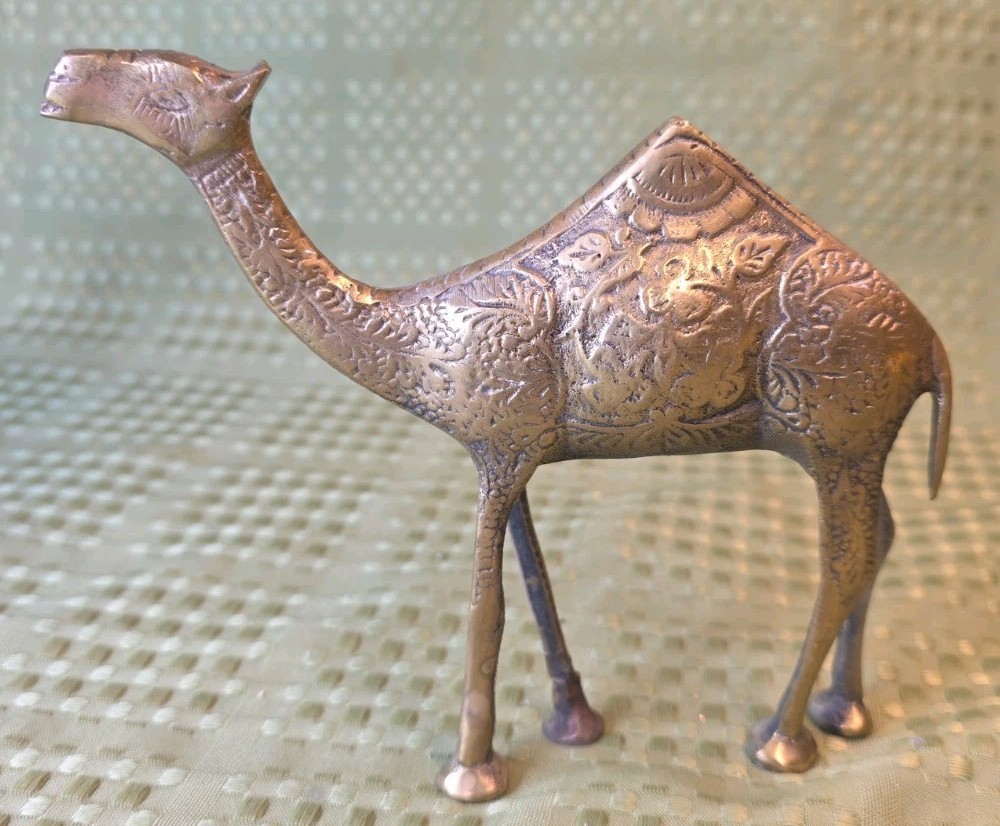 Vintage Brass Camel 
