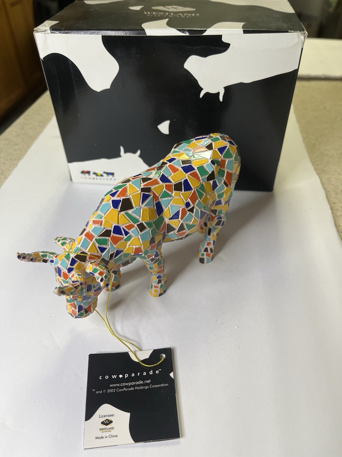 Rare Westland Cow Parade Moozaic #9143 New In Box Retired Limited Edition