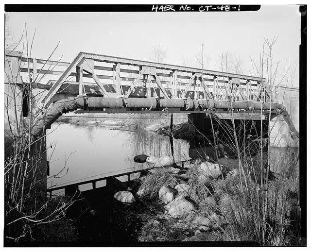 Farmington Connecticut 1920s Bridge No. 475 Pequabuck River US Route 6 Truss