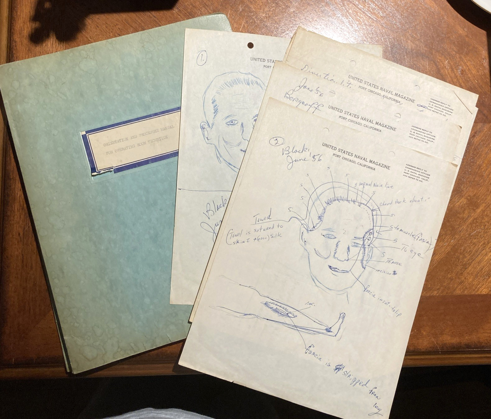 Vtg 1956 Hospital Operating Room Manual & Navy Port Chicago Student Nurse Notes Vtg 1956 Hospital Operating Room Manual & Navy Port Chicago Student Nurse Notes