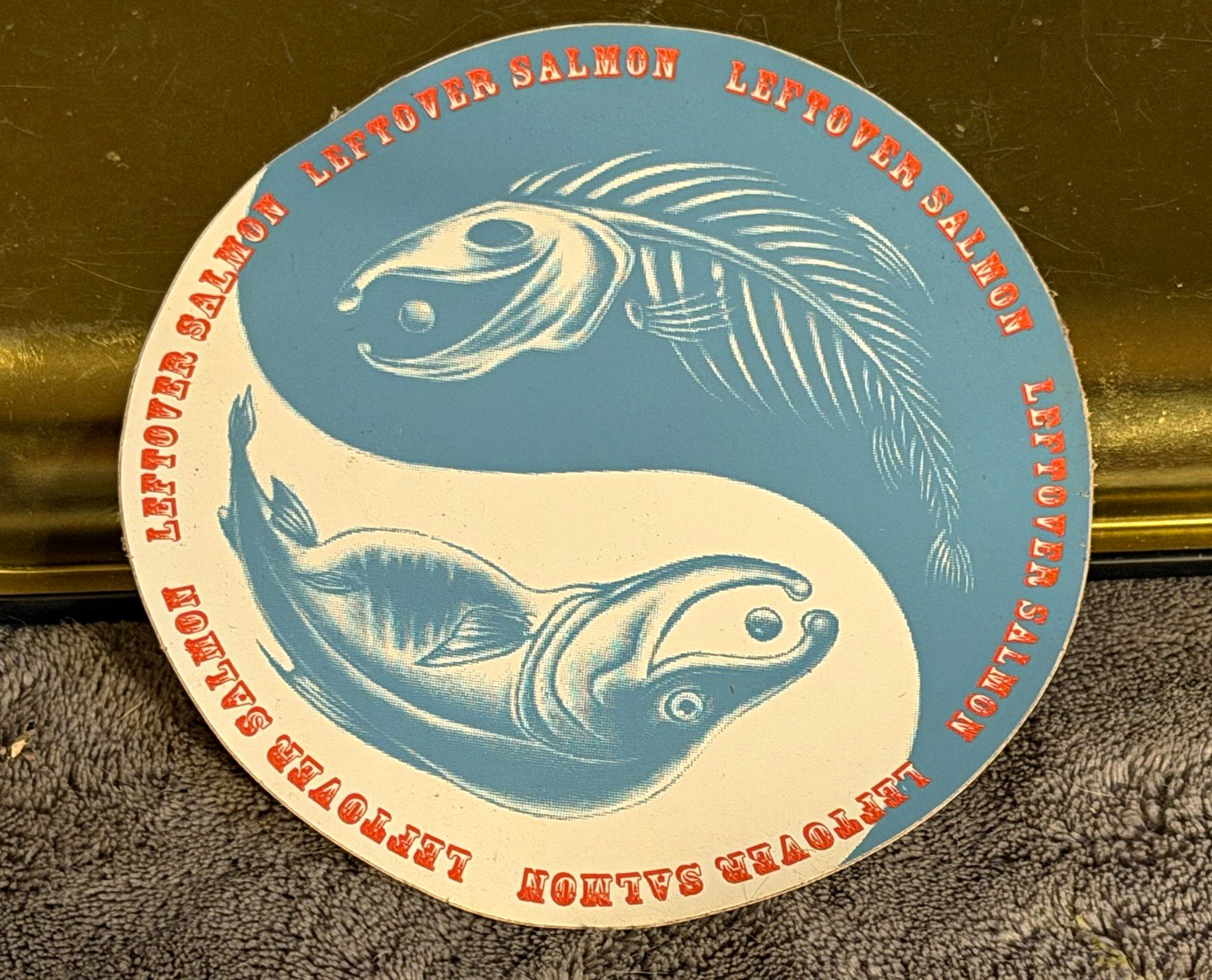 Leftover Salmon Mountain Division Recordings Round Sticker Label Aspen CO 81611