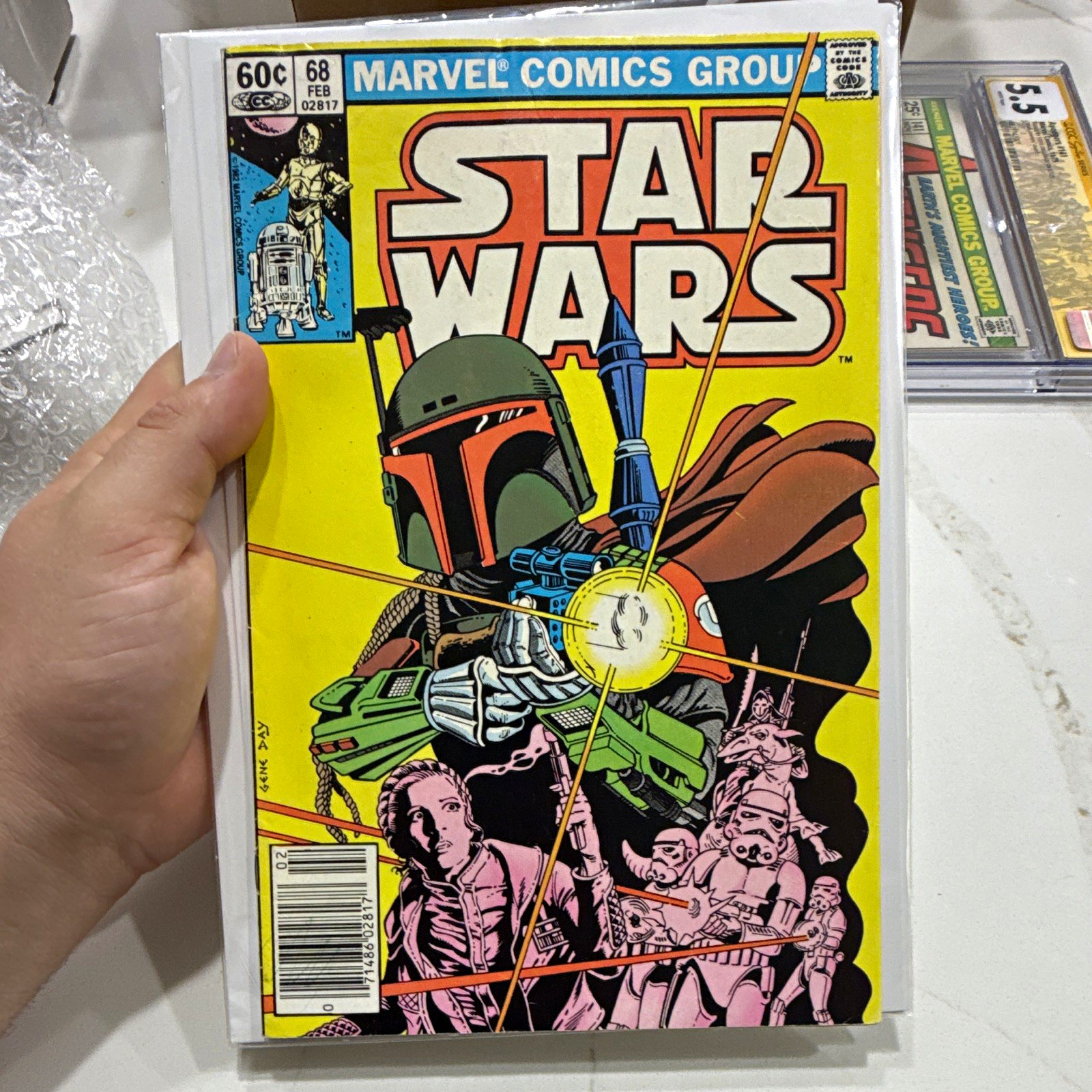 marvel star wars #68 comic book 1982 boba fett newsstand variant bronze age