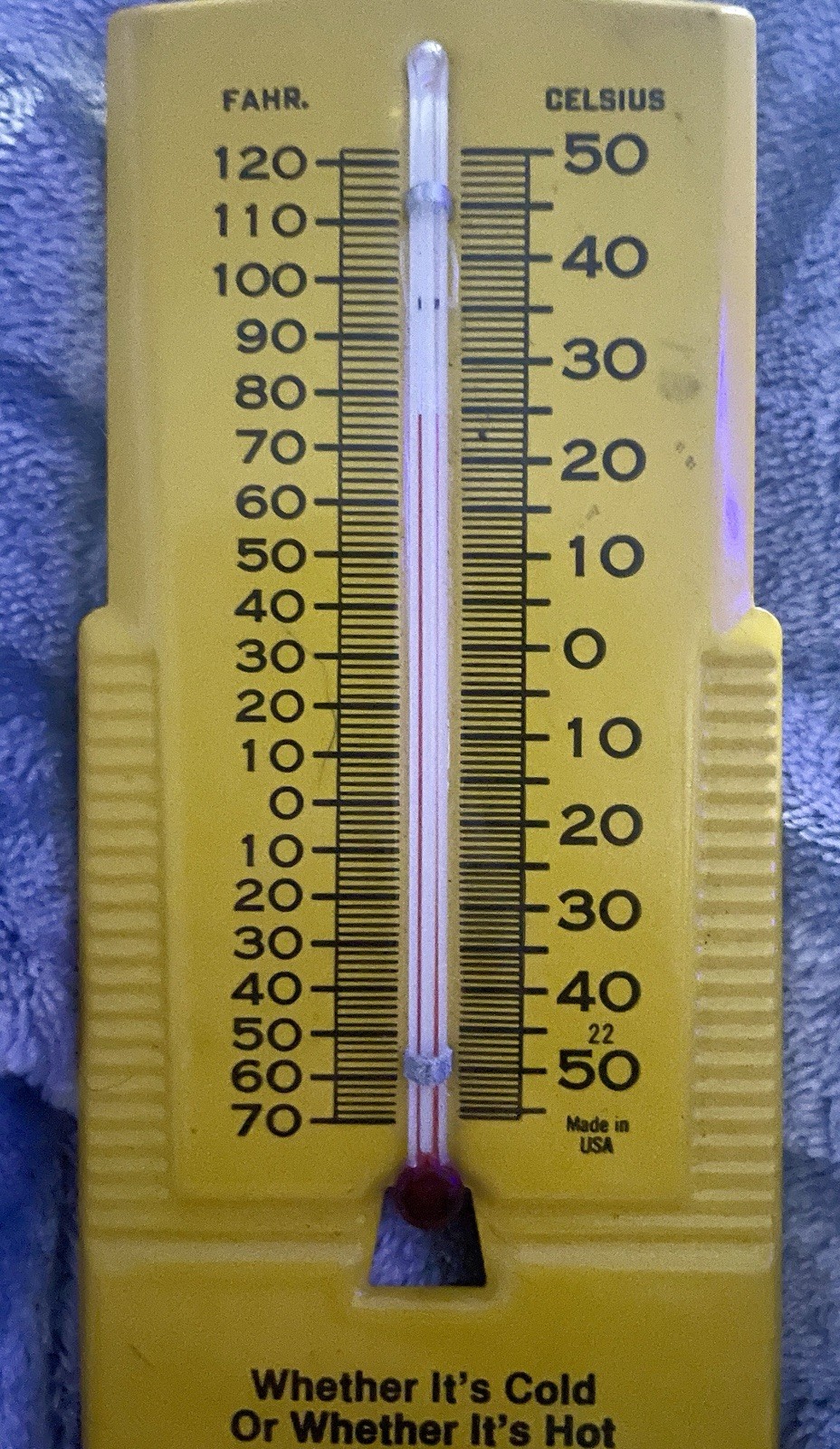 Vintage Minnesota The Star Metal Thermometer “Weather or Not” 