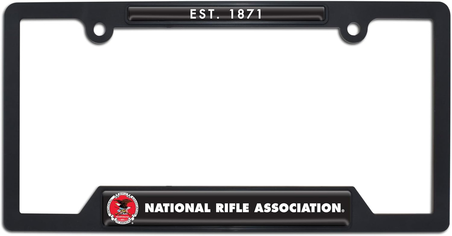 National Rifle Association Heritage License Plate Frame Black | Officially Licen