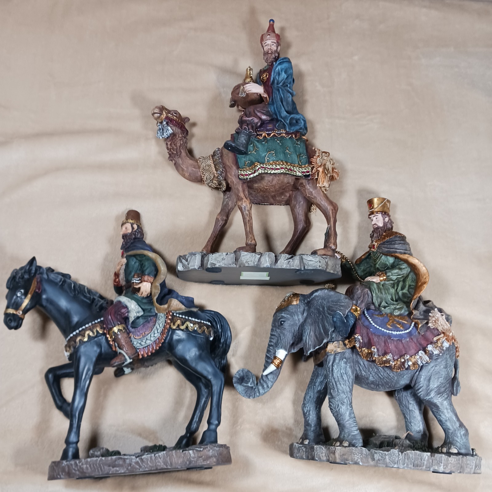 Vintage Bombay 2003 Three Wise Men Nativity Elephant Horse Camel