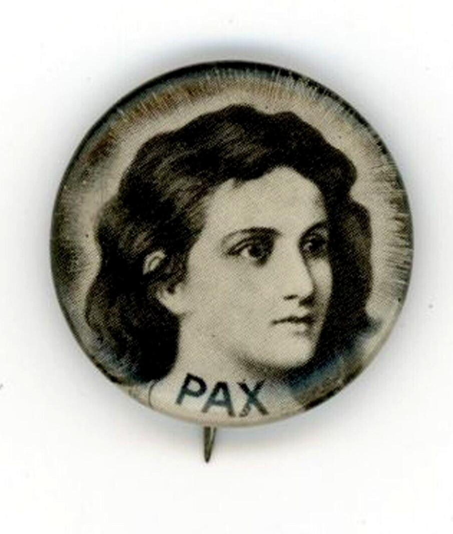 1914 PAX Photo Drama of Creation Jehovah Watchtower Celluloid Pinback Button Pin