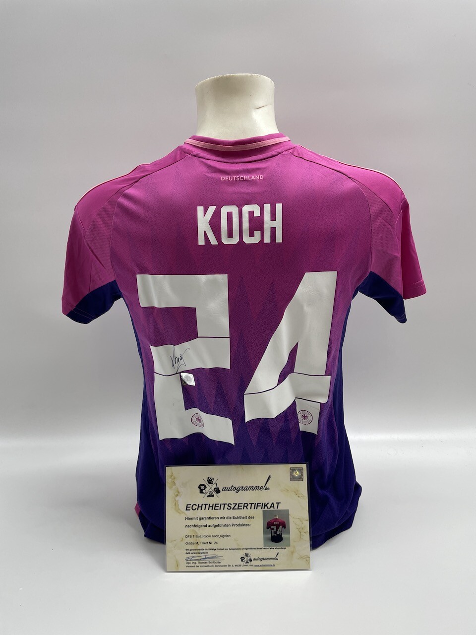 DFB Jersey Robin Koch Signed Autograph Adidas Euro 2024 M