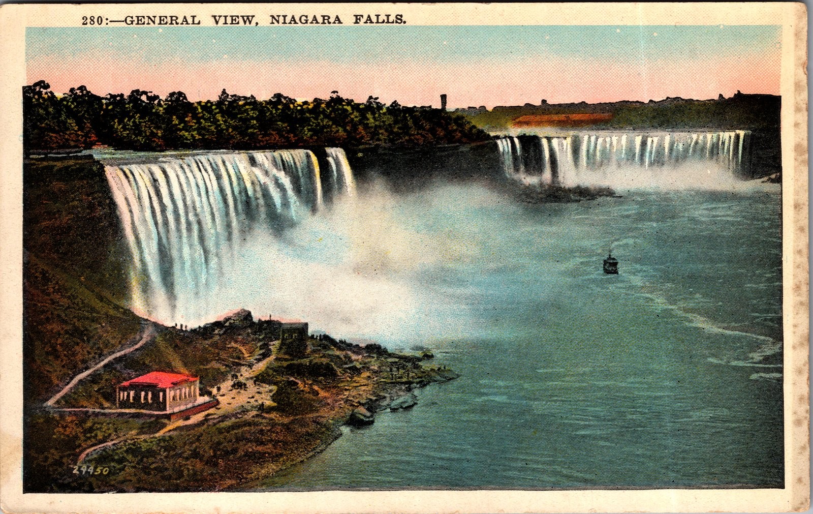 1920s Niagara Falls General View Postcard Steel Arch Bridge NY/ON 1920s Niagara Falls General View Postcard Steel Arch Bridge NY/ON