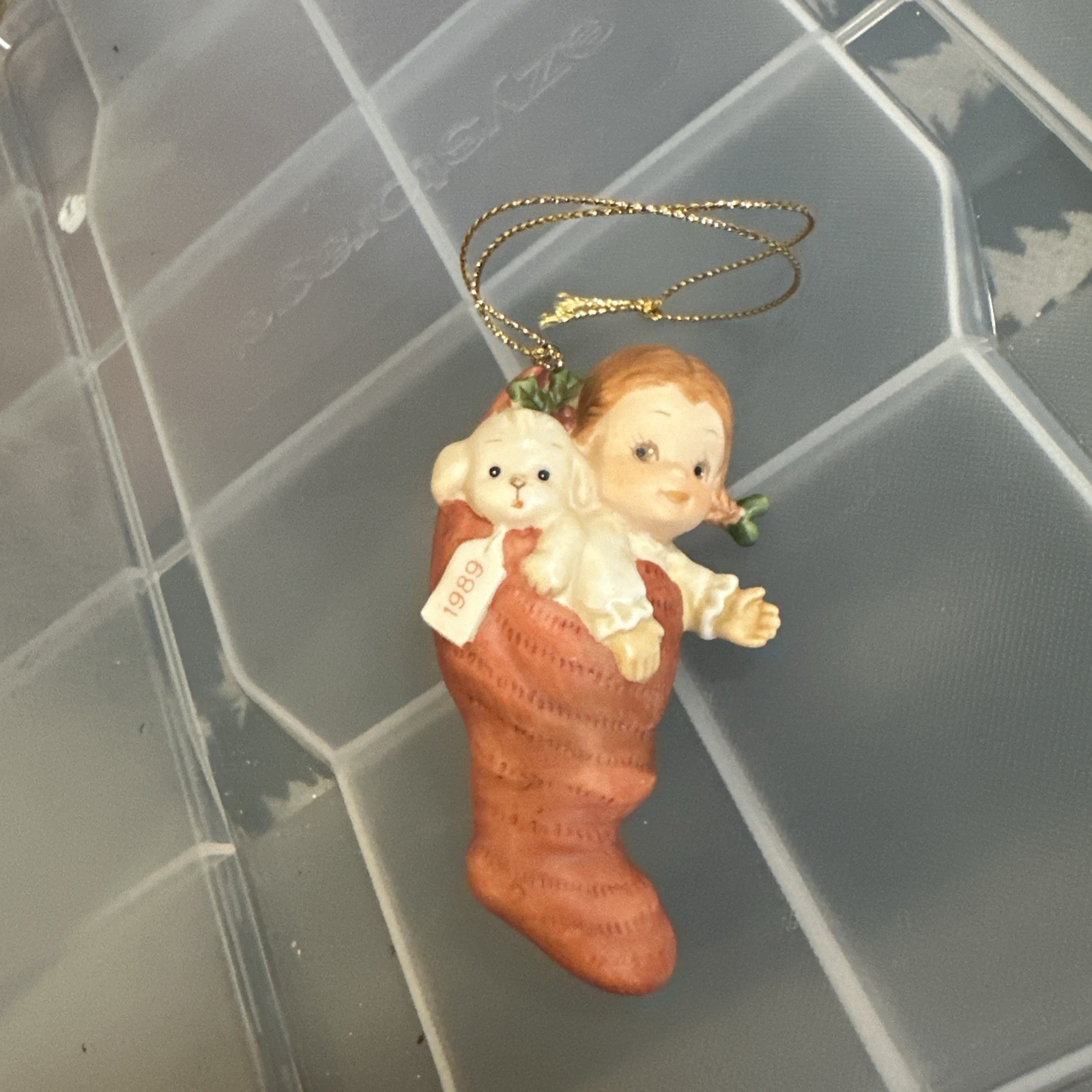 Enesco Memories of Yesterday Limited Edition 1989 Porcelain Ornament 522460