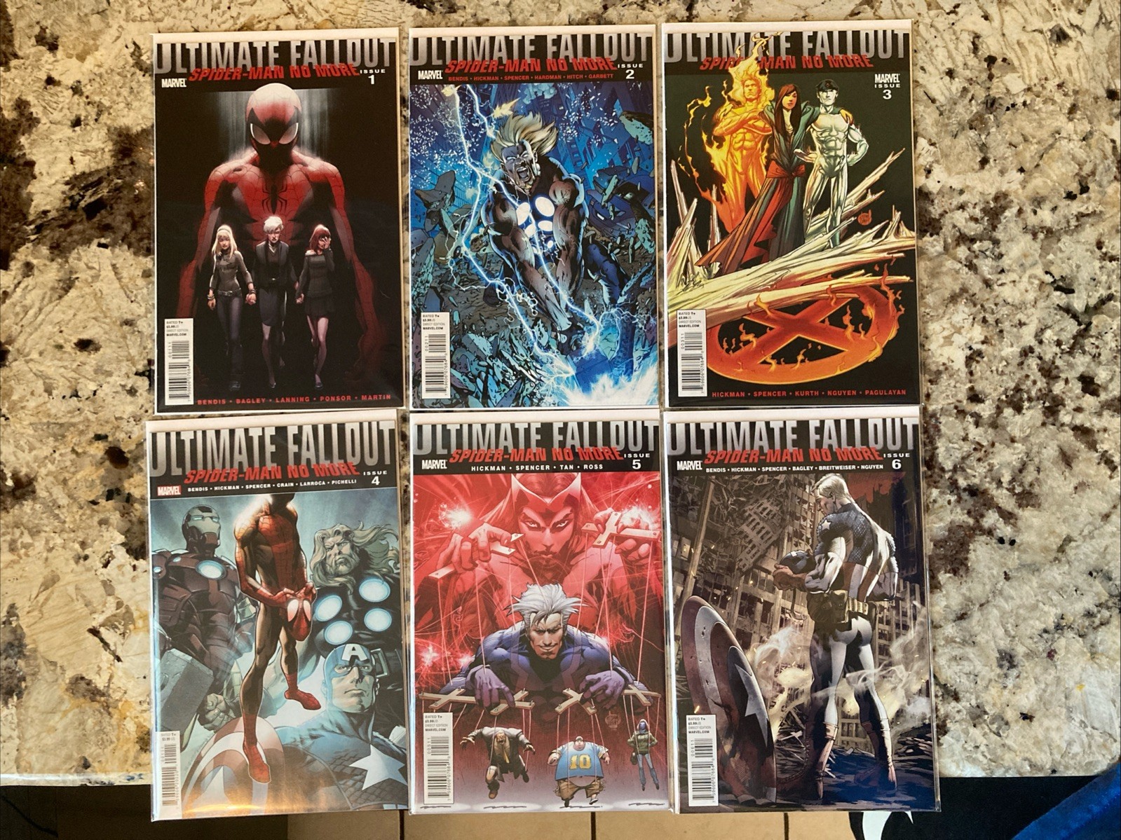 Ultimate Fallout Spider-Man No More 1 - 6 Marvel Comics #4 1st Miles Morales Lot