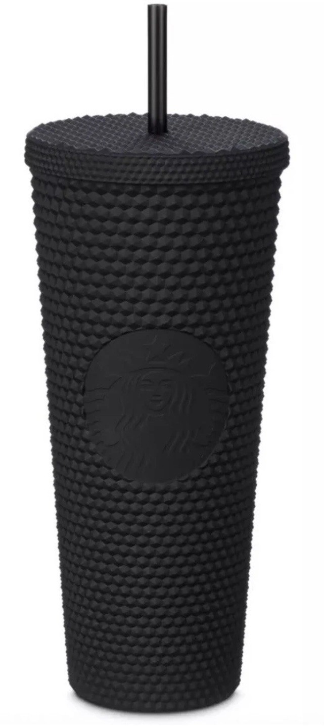 Disneyland Starbucks 2021 Black Matte Studded Venti Tumbler - 24 oz