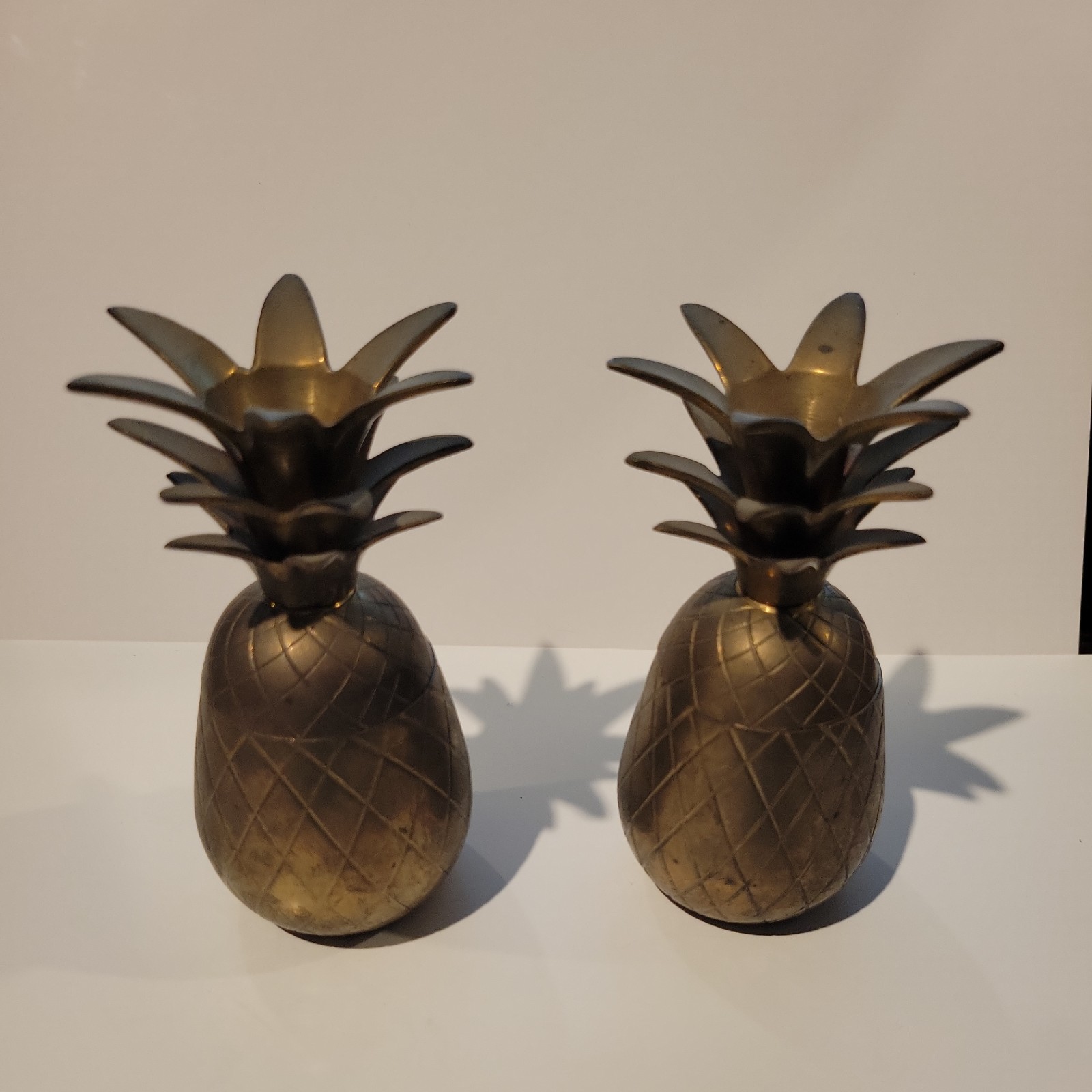 2 x Brass Pineapple Vintage Home Decorative Tabletop Retro 5