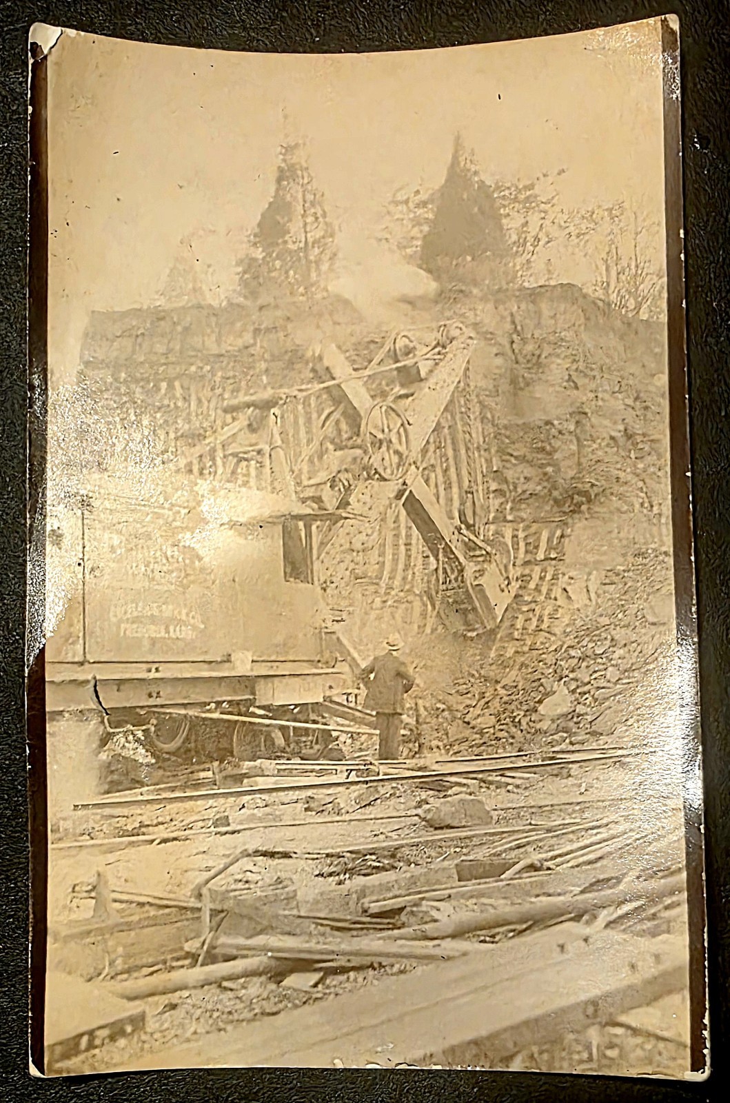 1908 Earth Excavator From Fredonia Kansas Real Photo RPPC