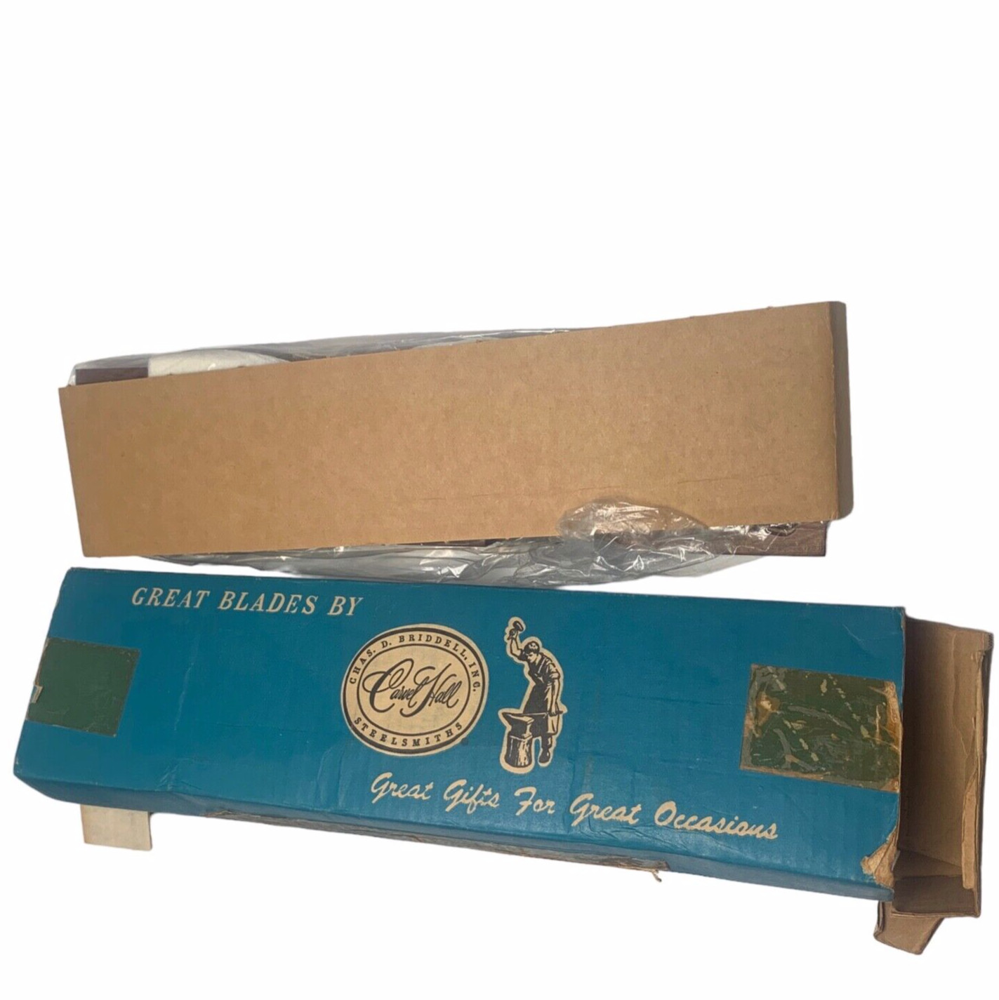 Vintage Mid-Century Carvel Hall Carving Set Original Case, with Card Vintage Mid-Century Carvel Hall Carving Set Original Case, with Card