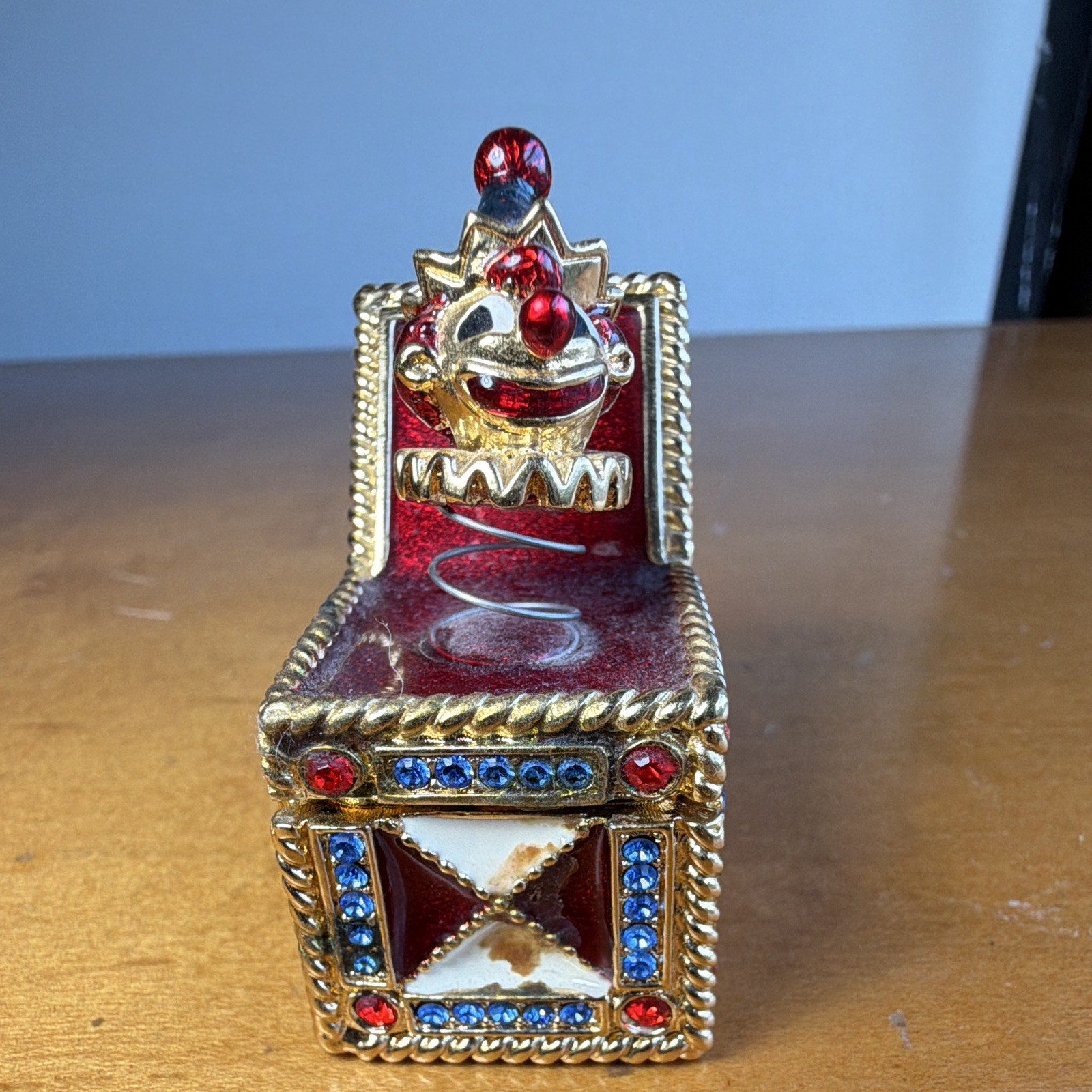 Estee Lauder 1999  “Jack-in-the-Box” solid Perfume Pop up Figurine Dazzling 