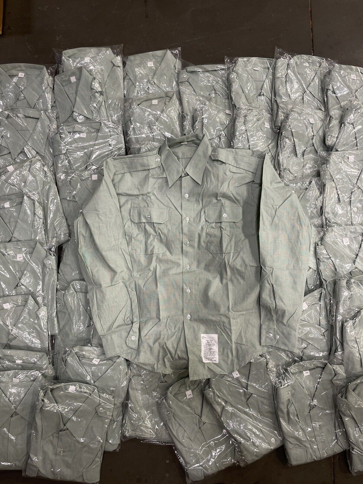 US ARMY Green AG-415 Size 18x38 CLASS A Dress Shirt LONG Sleeve LOT OF 50 NEW