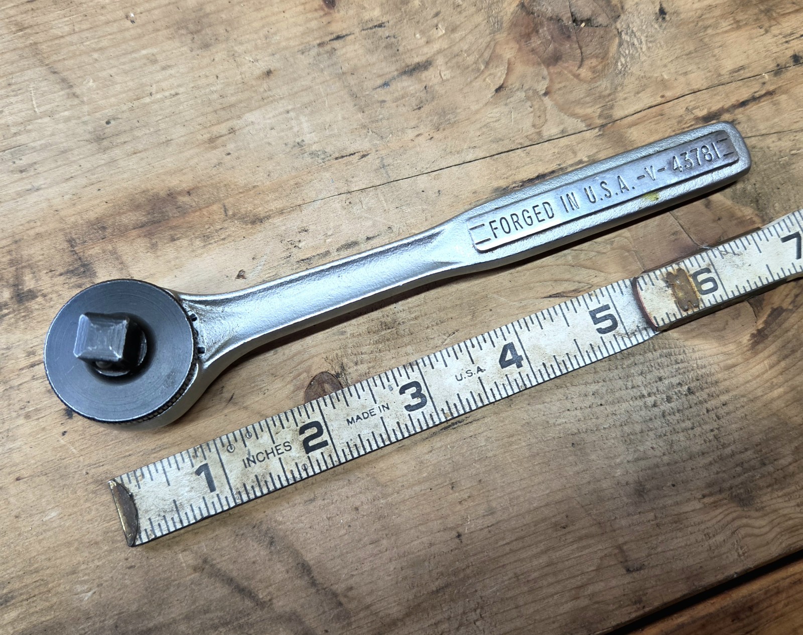 Vintage Craftsman -V- Series Thumb Wheel Ratchet 3/8\