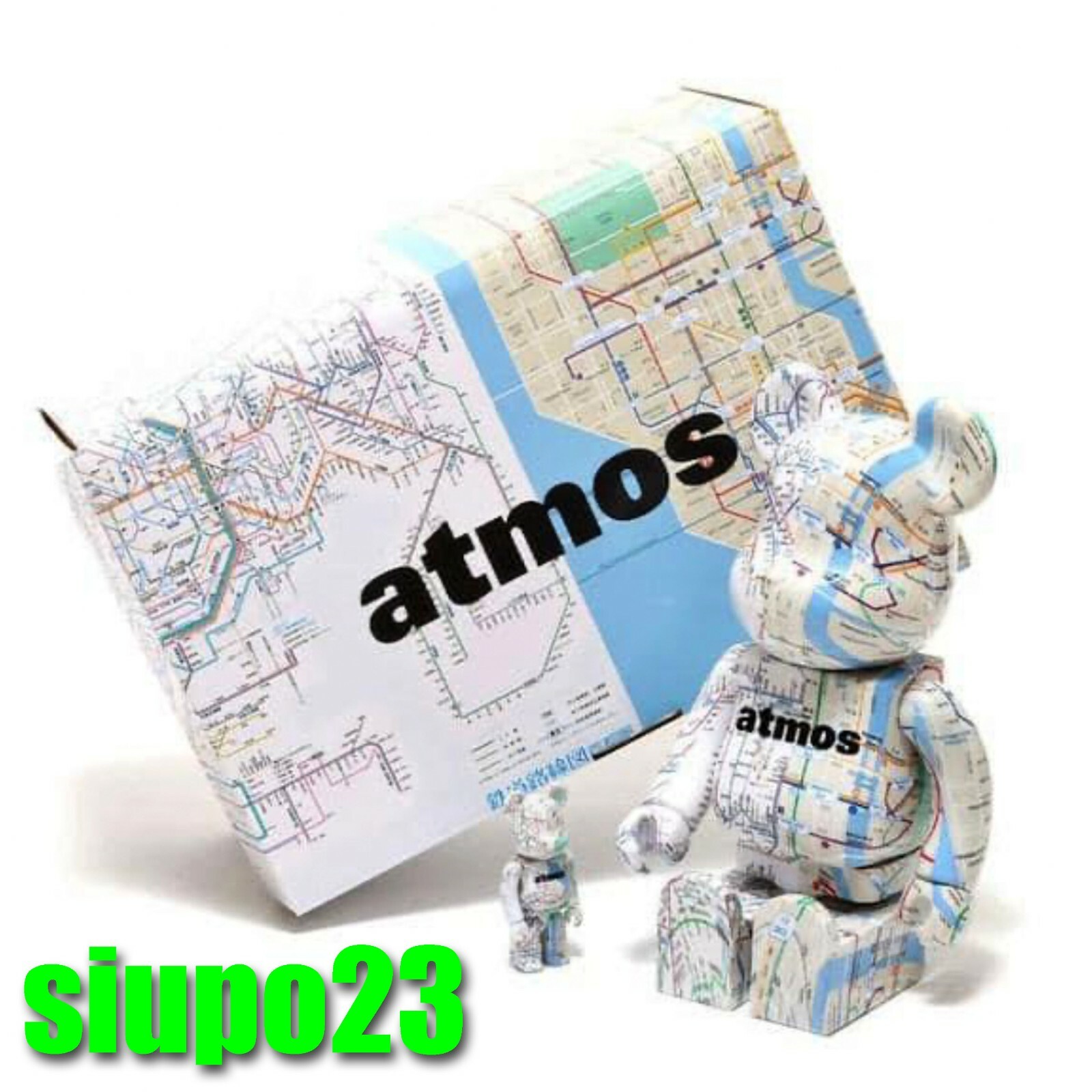 Medicom 400% + 100% Bearbrick ~ Atmos Be@rbrick Subway Tokyo & NYC