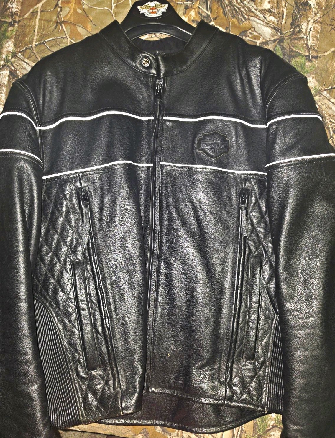 Authentic Harley-Davidson Black Label #1 Vintage Motorcycle Leather Jacket