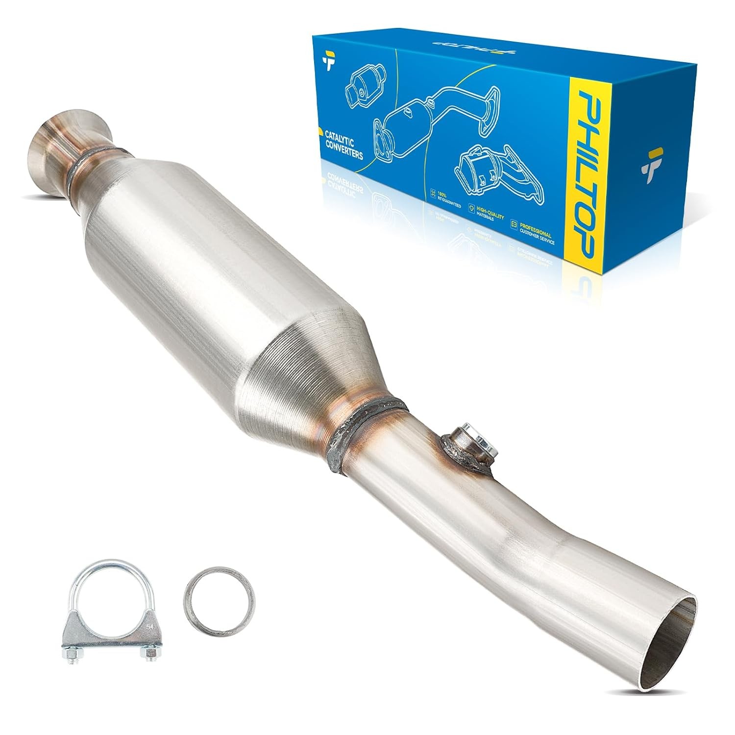 PHILTOP Direct-Fit Catalytic Converter Kit for Toyota, Chevrolet