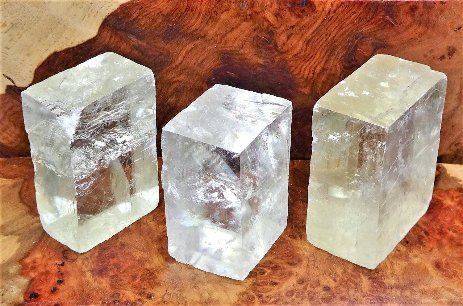 Bulk Wholesale Lot Of 6 Pieces Optical Calcite Clear Crystal