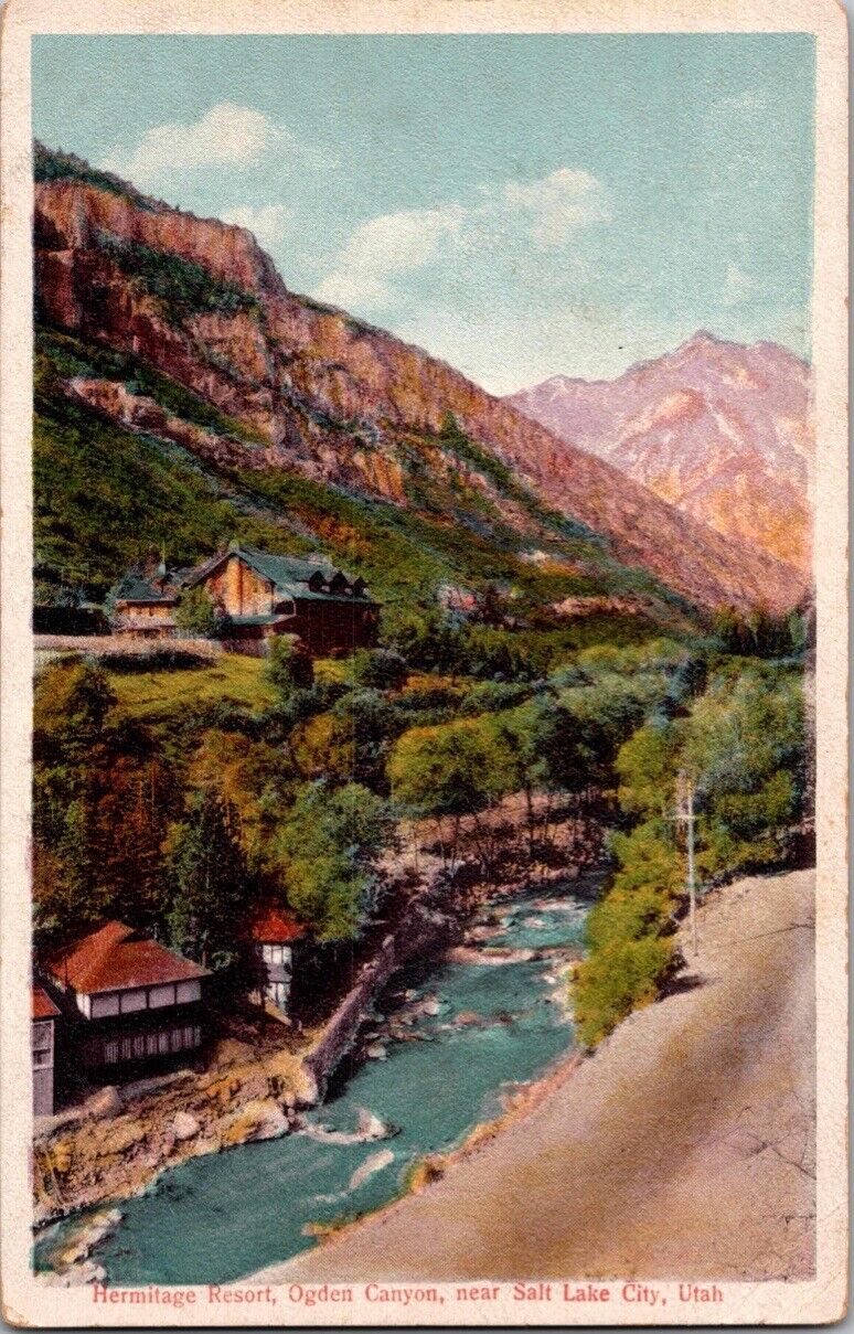 c1910 Hermitage Resort Ogden Canyon Salt Lake City Utah UT Postcard