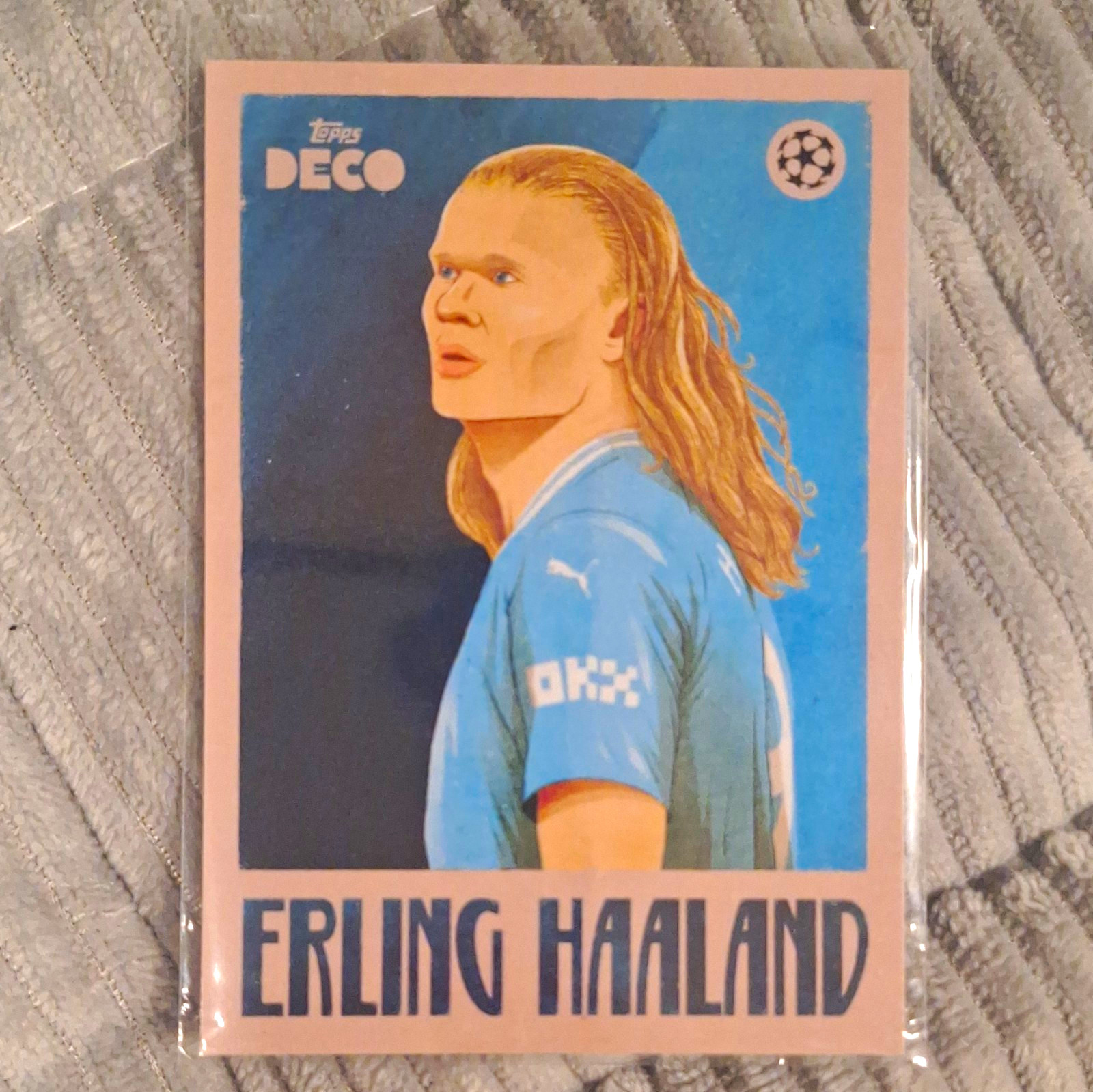 Topps Deco Erling Haaland Manchester City Champions League 2023