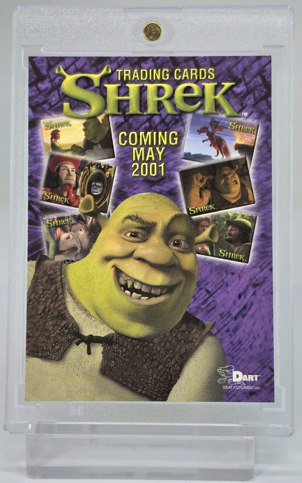 2001 DART SHREK ROOKIE PROMO #P-1 FIRST APPEARANCE SSP SP SHREK RC ULTRA RARE