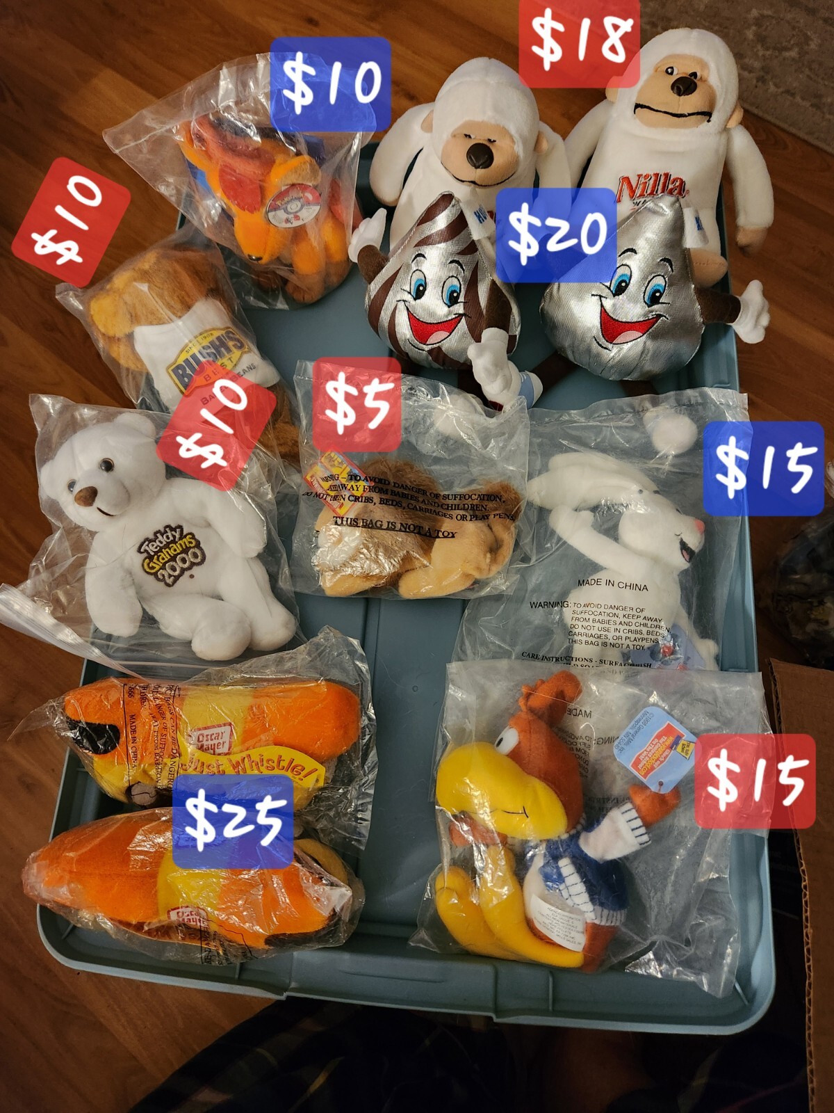 Variety Of Marketing Toys From Retail And Fast Food