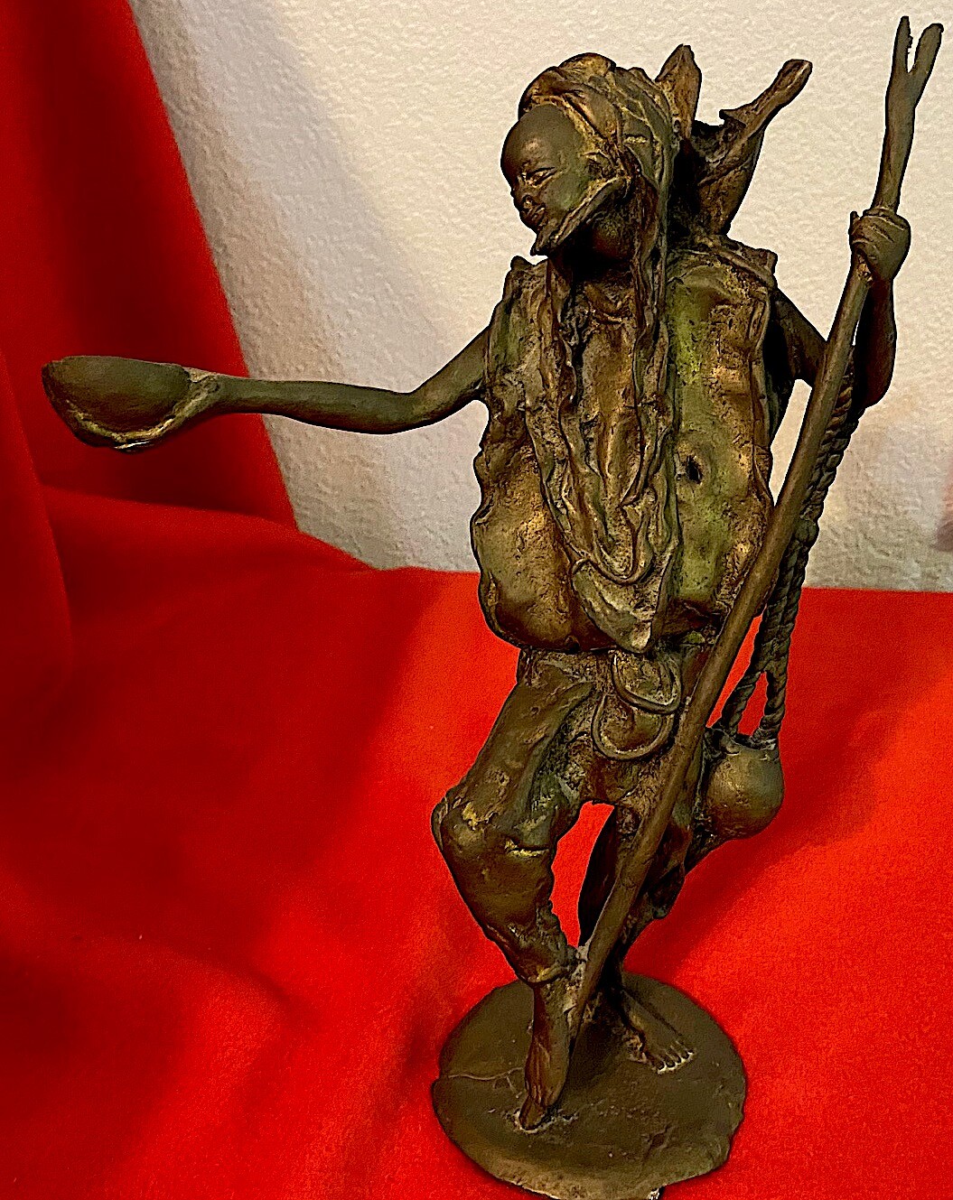Rare Niger Republic Statuette. Bronze. From Remote Countryside. Vintage.