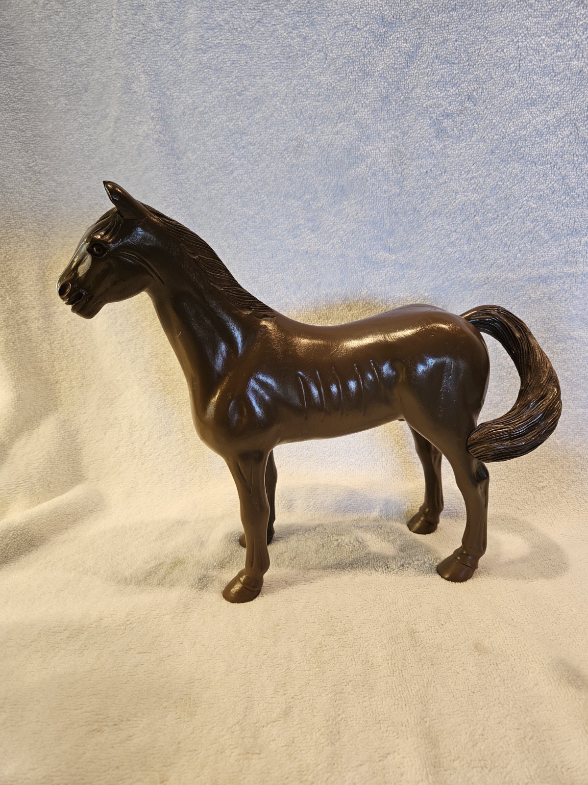 vintage unsigned hand carved wooden horse by Howard Mauldin Morganton NC