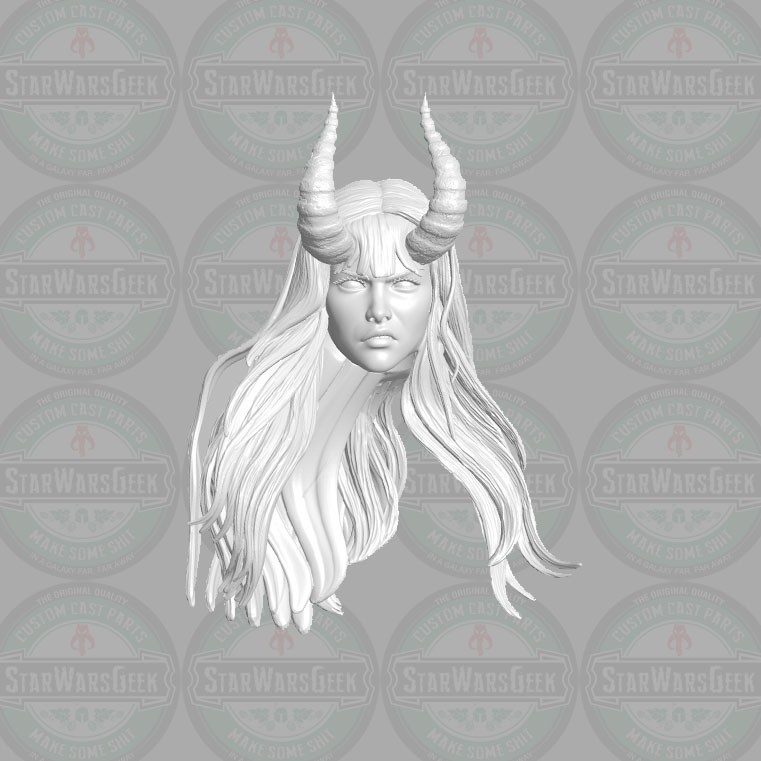 Magik Darkchylde v6 Illyana Rasputin custom head for 1:18 1:12 1:10 1:6 figures